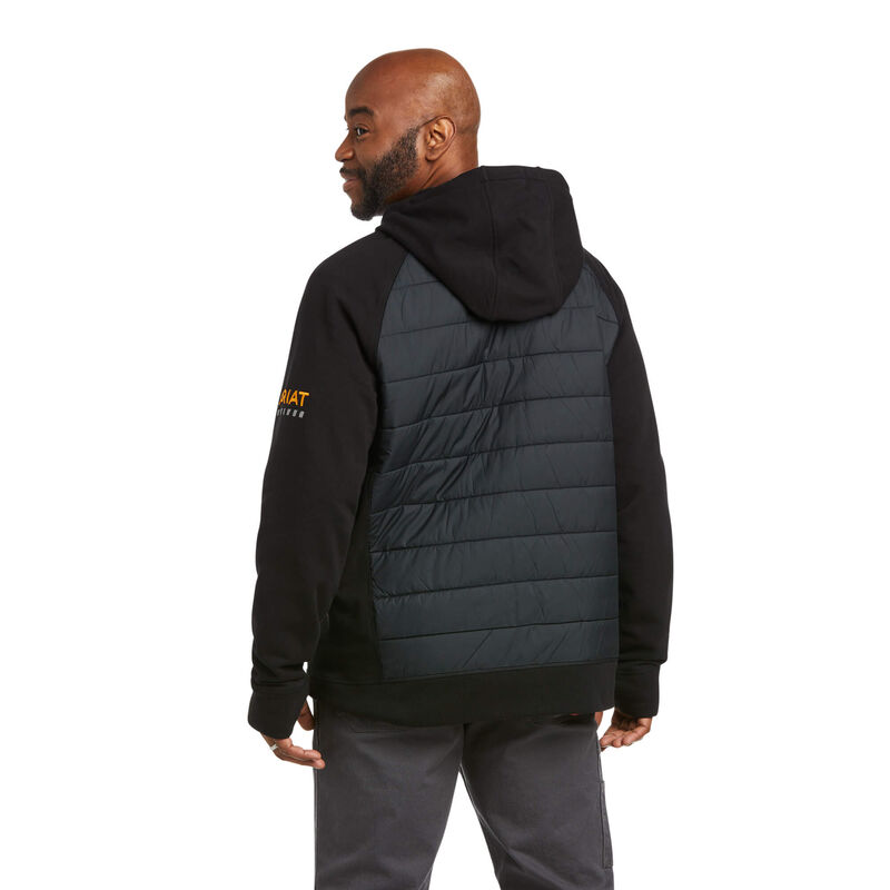 Sudadera Con Capucha Ariat Rebar Thermic Insulated Full Zip Negras Hombre - Chile 834-VRUOFM